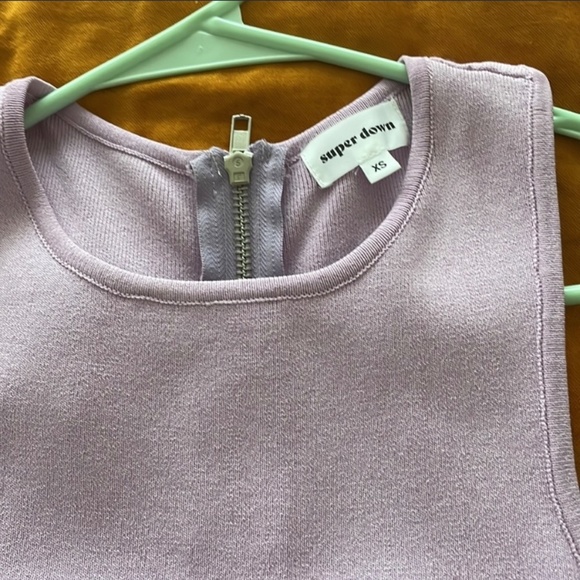 Superdown form fitting lavender mini dress - Picture 3 of 4